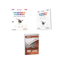 2027 Limit 8. Sınıf Kültürü Ve Ahlak Bilgisi Din Föyleri Konu + Soru + Anla Kazan Paragraf Deneme 3'lü Set