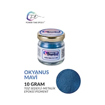 Sedefli Metalik Toz Pigment Boya / Okyanus Mavi / Epoksi Için