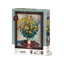 Kudüs Enginar Çiçekleri, Claude Monet 1000 Parça Çerçeveli Puzzle 5688