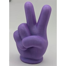Eğlenceli 3d Baskı Peace İşareti - Mor, Siyah Ve Beyaz Seçenekleriyle 9 X 13