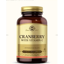 Solgar Cranberry Extract With Vitamin C Takviye Edici Gıda 60 Kapsül