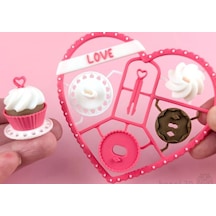 3d Baskı Mini Cupcake Maket Kartı Geçmeli Kendin Yap Koleksiyon Modeli