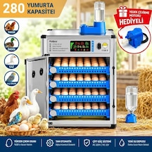 My280 Kapasiteli Profesyonel Tam Otomatik Kuluçka Makinesi Çift Nem Kontrol Sistemi, Otomatik Su Tamamlama Ve Çevirme