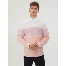 Loft Regular Fit Erkek Gömlek U.kol Whıte Red