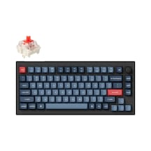 Keychron V1 Max Rgb Tkl Mekanik Red Switch 2.4 Ghz Kablosuz İngilizce Siyah Klavye