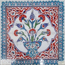 Can Seramik - 40x40 CM El Dekoru Kütahya Çinisi