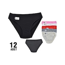 Tutku 12 'li Nevra Bayan Bikini Külot Kombin 0531 Çok Renkli