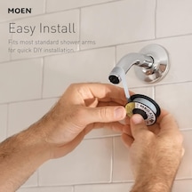 2.5 Gpm, Chrome - Moen S6345 Velocity Two-function 20cm - 1.3cm Diğer
