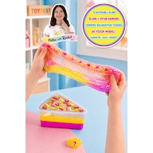 Jelly Cakes Lemonade Lush Squishy 3 Katmanlı Sıkmalık Sürpriz Yüzüklü Pasta Dilimli Duyusal Slime Çok  Renkli