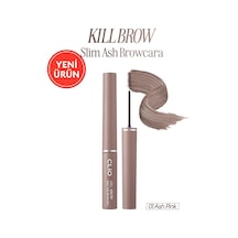 Ultra İnce Fırçalı, Yoğun Pigmentli Kaş Maskarası Kill Brow Slim Ash Browcara 01 Ash Pink Diğer