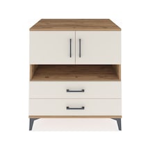 Kronos Şifonyer 3 Raflı 2 Çekmeceli 2 Kapaklı 88x59x96 Çam-aytaşı Atlas Çam