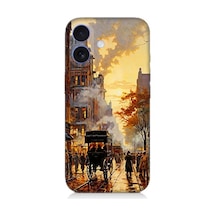 Apple Uyumlu iPhone 16 Şehir Manzarası Desenli Silikon Kılıf Çok Renkli Apple Uyumlu iPhone 16 Şehir Manzarası Desenli Silikon Kılıf Çok Renkli