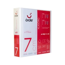 Önder Sunum Klasörü 2 Halkalı 70 Mm A4 Beyaz 2007-5 Çok Renkli