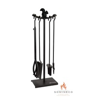 Somineco 5 Li Lüx Ithal Metal Sincap Motif Kabartmalı Şömine -Sob