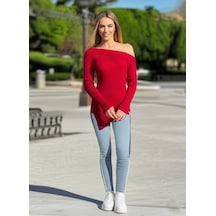 Flex Fashıon Yeni Sezon Omuz Detaylı Trend Triko Badi Kırmızı - 655777846 Kırmızı - 655777846 Kırmızı