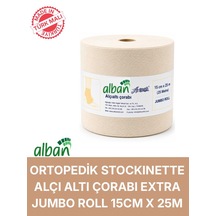 Alçı Altı Çorabı 15 Cm X 25 M, Pamuklu Esnek Medikal Stockinette
