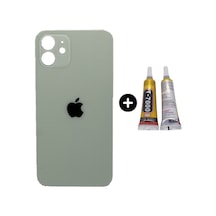 Apple Uyumlu iPhone 12 Arka Pil Batarya Kapak Yeşil + B7000