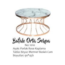 Brc Bufalo Sehpa Orta 1011 Düz Siyah Temper Cam Metal Transmisyon