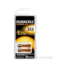 Duracell 312 Numara 6 Lı İşitme Cihazı Pili