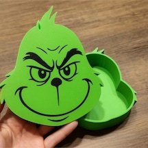 Grinch Tasarımlı Çok Amaçlı Dekoratif Saklama Kutusu