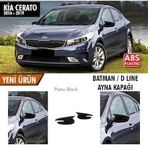 Kia Cerato (2016 - 2019) Batman Yarasa Ayna Kapağı (parlak Siyah)
