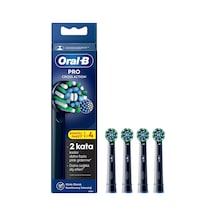 2 Adet Oral-b Şarjlı Fırça Yedek Başlığı Cross Action 4ct-siyah 4'lü