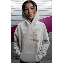 Sevbano Pink Floyd Müzik Grubu Sırt Baskılı Unisex Oversize Premium Hoodi beyaz