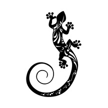 Homyl Metal Gecko Kertenkele Duvar I Sundurma Dekorasyon 30cmx18,4cm