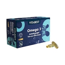 Vitabest Omega 3 Ve Astaksantin 90 Kapsüli