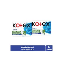 Kotex Natural Ultra Single Gece 2 x 6 Adet