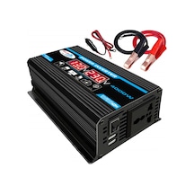 Mufunye 4000w Akıllı Dijital Araba İnvertörü 2 Usb Çıkış Portu Led Ekranlı Modifiye Sinüs Dalgası Dönüştürücü