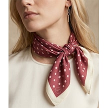 Perle Desen 70 70cm Bandana/fular Bordo