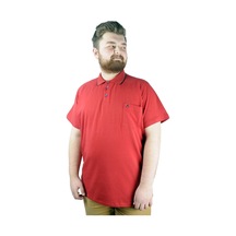 Mode Xl Büyük Beden T Shirt Polo Likralı Süprem Cepli 21558 Bordo 001