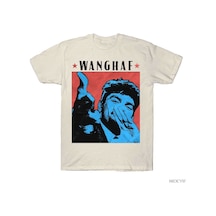 Flood Of Style Wanghaf Pop Art T-shirt Erkekler Kadınlar Için % 100% Pamuk T Shirt Kısa Kollu Üstler J99 Bej