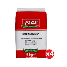 Yazar Sarı Mercimek 5 Kg x 4 Paket