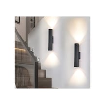 Modern Spor Cift Yönlü Led Aplik Gün Işığı Led Dahildir Siyah