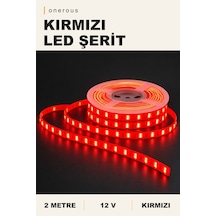 Onerous 2 M 12v Kırmızı Led Şerit, Yapışkanlı