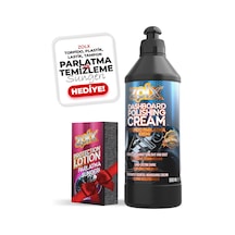 Zolx Torpido Plastik Parlatıcı Bakım Kremi Tüm Araçlar İçin 500ml + Sünger li.
