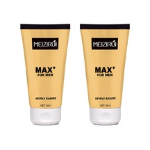 Meizirui Max 2 Adet Erkekler İçin Büyütücükalınlaştırıcı Xxxlfasteffect Ed Kremi - Doğal Yağlı Max Plus Penismasaj Kremi