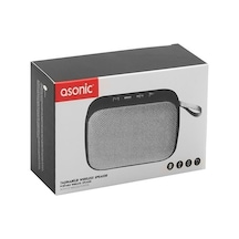 Asonıc As-02  Gümüş Bluetooth 3W Tf/Usb Destekli Speaker