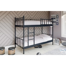 Metalia Gm 126 Ayrilabilir Çiftli Ranza Siyah 90x190