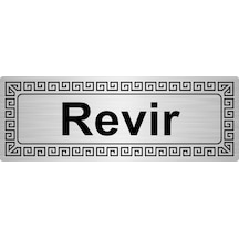 Revir 7Cmx20Cm Metal Yönlendirme Levhası Gümüş Renk Metal