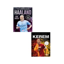Sahanın Yıldızları Kerem - Haaland Büyük Poster Sticker Futbolcu Kartı Hediyeli 2 Kitap