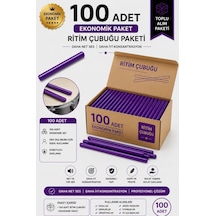 Midex Orf-bt-25prp-50x Mor Ritim Çubuğu Paketi 25 Cm Karbon Fiber Örf Aletleri Seti Toptan Paket Tek Renk 50 Çift