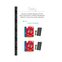 Oyuncu Eşyası Konsol Ürünü Oyun Donanımı Coteci Nintendo Switch 2 Joy-con Şarjlı Aparatı