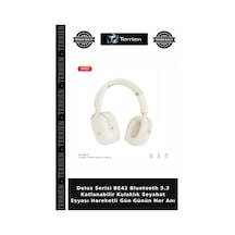 Delux Serisi Be42 Bluetooth 5.3 Katlanabilir Kulaklık Seyahat Eşyası Hareketli Gün Günün Her Anı