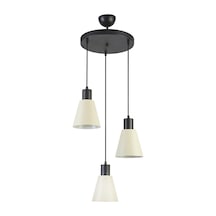 Trend Modern Tasarım Cafe Mutfak Salon Krem Renk 3 Lü Avize Diğer