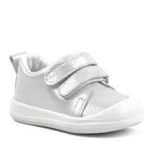 Rakerplus Hakiki Deri Beyaz Işıltılı Anatomik Bebek Spor Ayakkabı