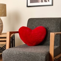 Soft Love Figürlü Yastık - Kırmızı - 45 Cm