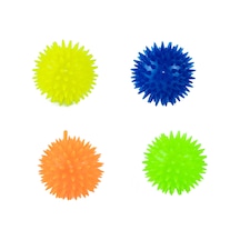 Oyuncak Top Işıklı Sesli Minik Kirpi Oyun Topu Dörtlü Set 6 Cm